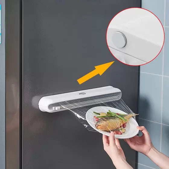 Suporte dispenser cortador de papel alumínio, manteiga e plástico filme 50,00