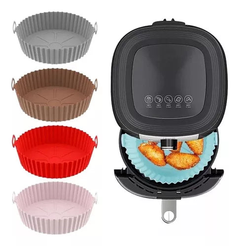 Forma de Silicone para Air Fryer Antiaderente Reutilizável