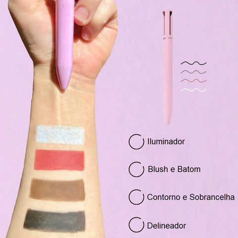 Caneta  Maquiadora 4 em 1