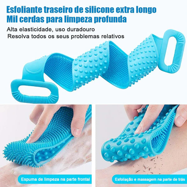 Escova De Banho Flexível Em Silicone.
