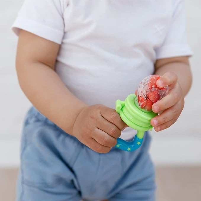 Chupeta Porta Frutinha Sugador Em Silicone Alimentador Bebê