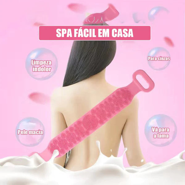 Escova De Banho Flexível Em Silicone.