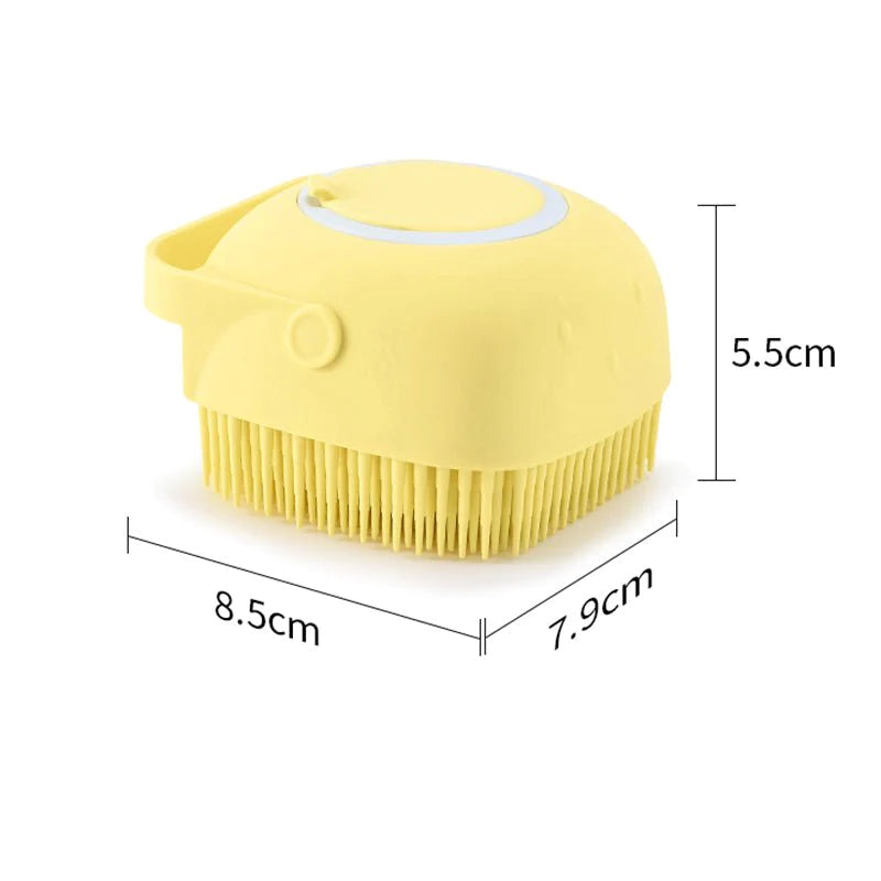 Esponja de Silicone  Maraaa Pet para Banho com Dispenser