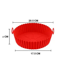 Forma de Silicone para Air Fryer Antiaderente Reutilizável