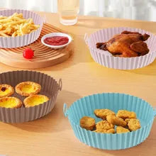 Forma de Silicone para Air Fryer Antiaderente Reutilizável