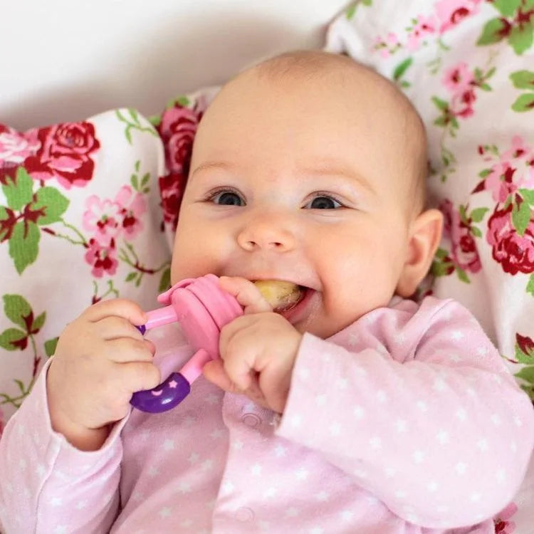 Chupeta Porta Frutinha Sugador Em Silicone Alimentador Bebê