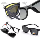 Óculos New Retrô Unissex -Night Drive 5 em 1 Original com Imã - Frete Grátis ✅