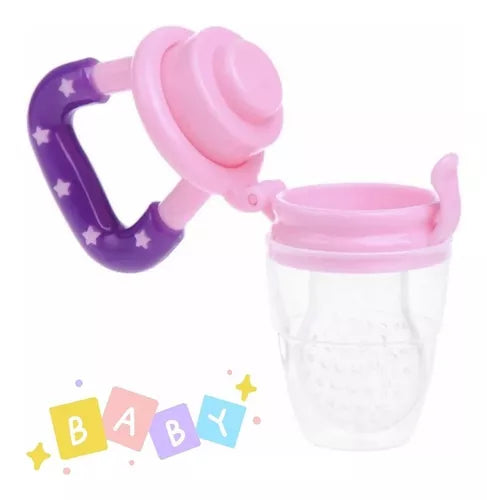 Chupeta Porta Frutinha Sugador Em Silicone Alimentador Bebê