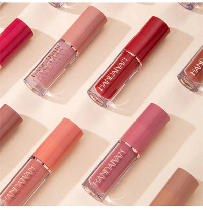 Batom Matte Ultra Chic Fosco HANDAYAN Kit de 12 peças e Embalagem Box