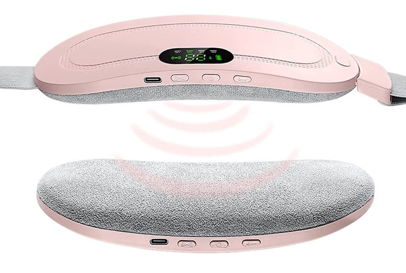 Cinto Massageador Térmico para cólica menstrual alívio e bem estar.