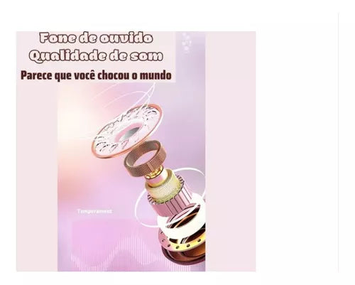 Fones de Ouvido Mickey e Minnie  Lux TWS Bluetooth 5.2 Sem Fios Disney 269,00